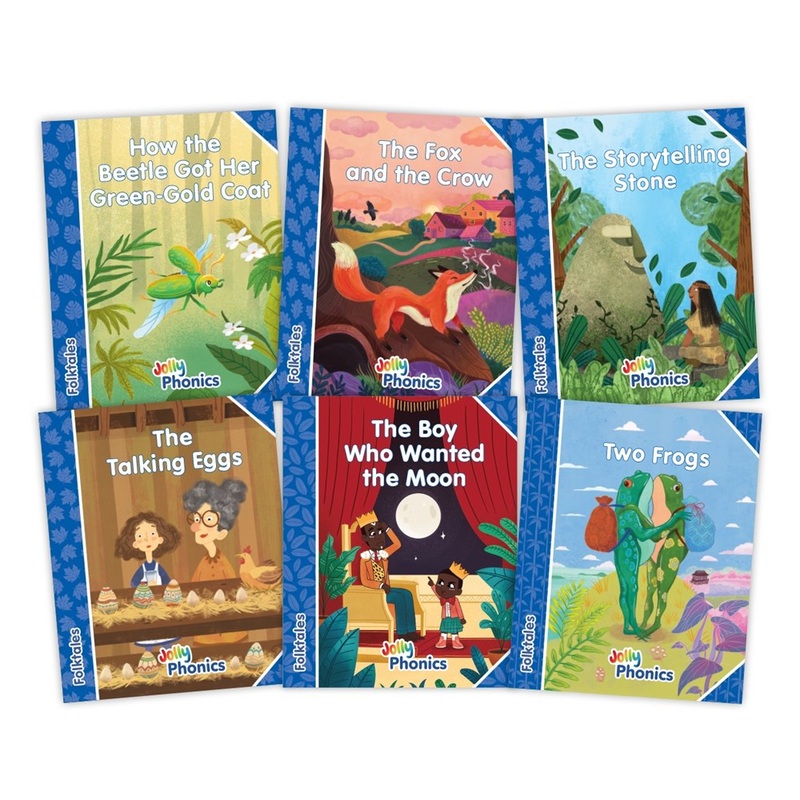 Jolly Phonics Decodable Folktales Readers  Level 4 (Blue Level)
