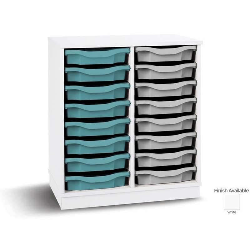 Monarch Mobile 16 Tray Single Tray Storage Unit