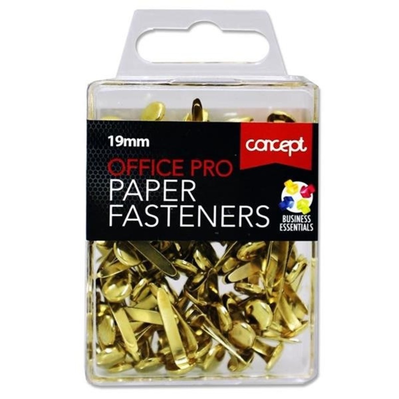 19mm Paper Fasteners Pack of 100