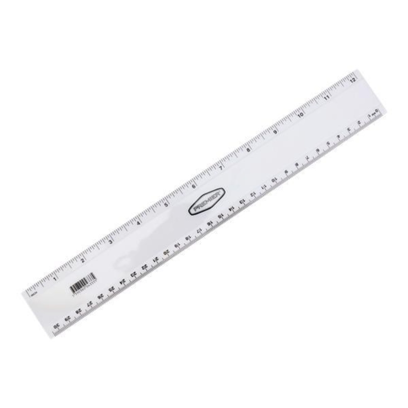 Transparent Ruler 12/30cm