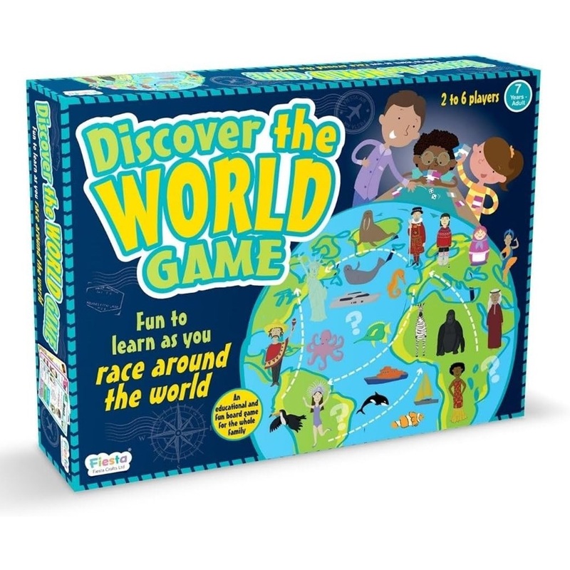 Fiesta Crafts Discover The World Geography Board Game