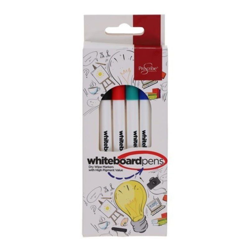 ProScribe Whiteboard Markers Asstd Pack of 6
