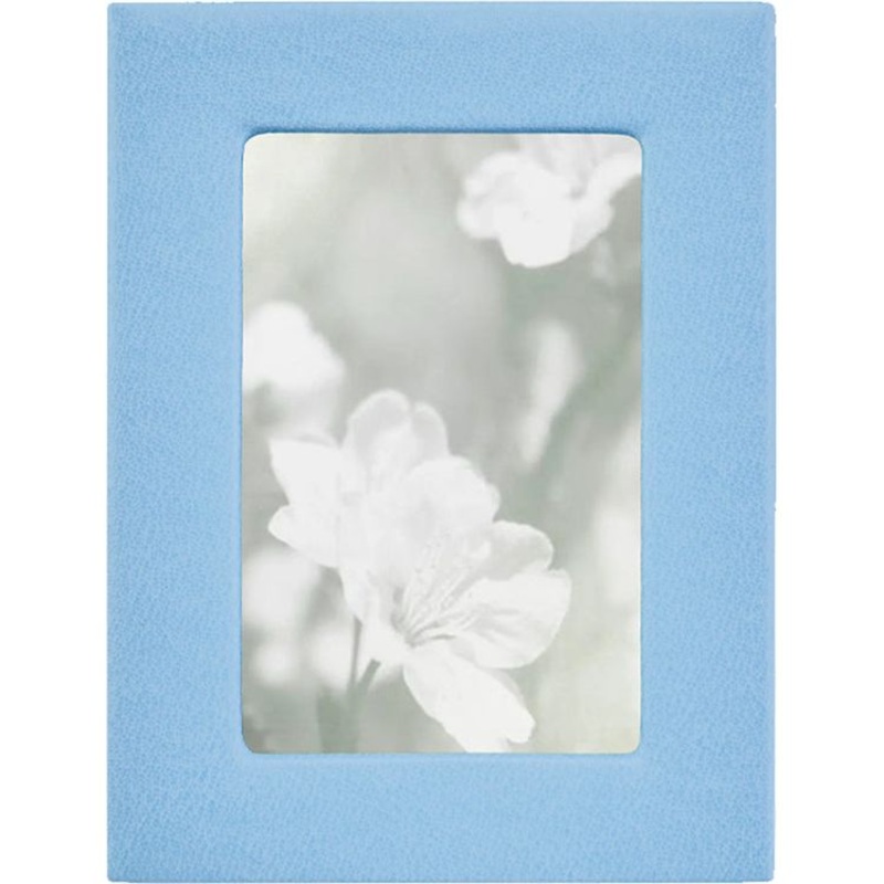 4 x 6 Leather Studio Frame – Light Blue