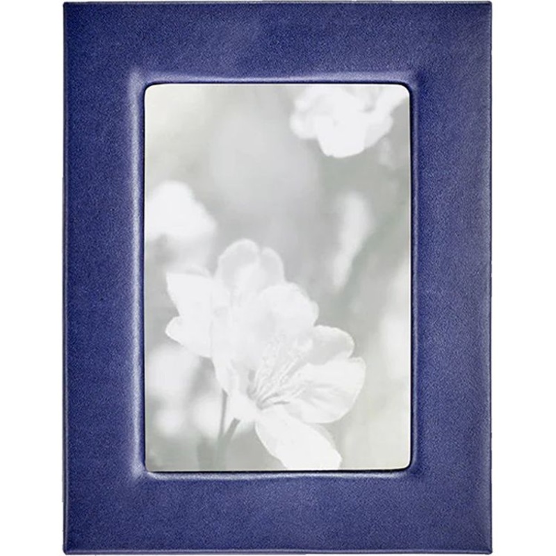 5 x 7 Leather Studio Frame – Navy Blue