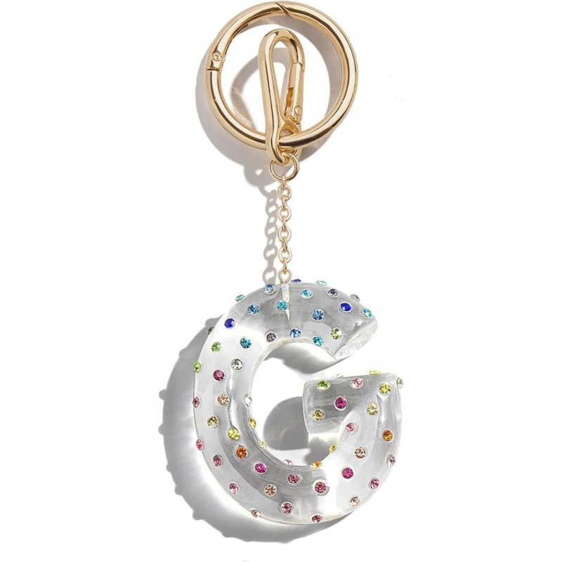 Confetti Initial Bag Charm – G