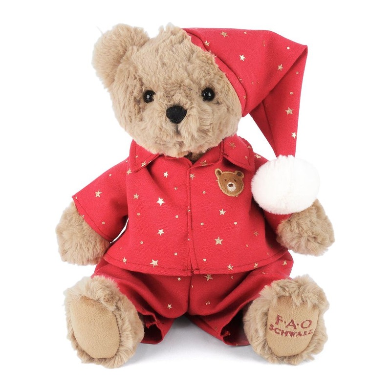 FAO Bear with Red Star Pajamas
