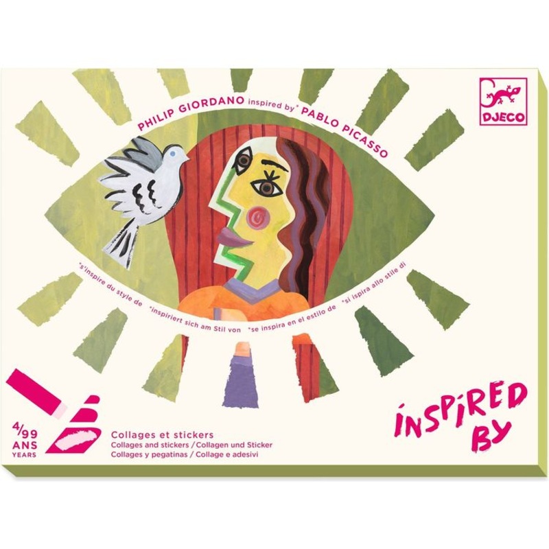 Inspired By Pablo Picasso – Collages and Stickers