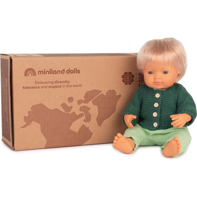 15 Caucasian Baby Doll & Forest Clothing Set