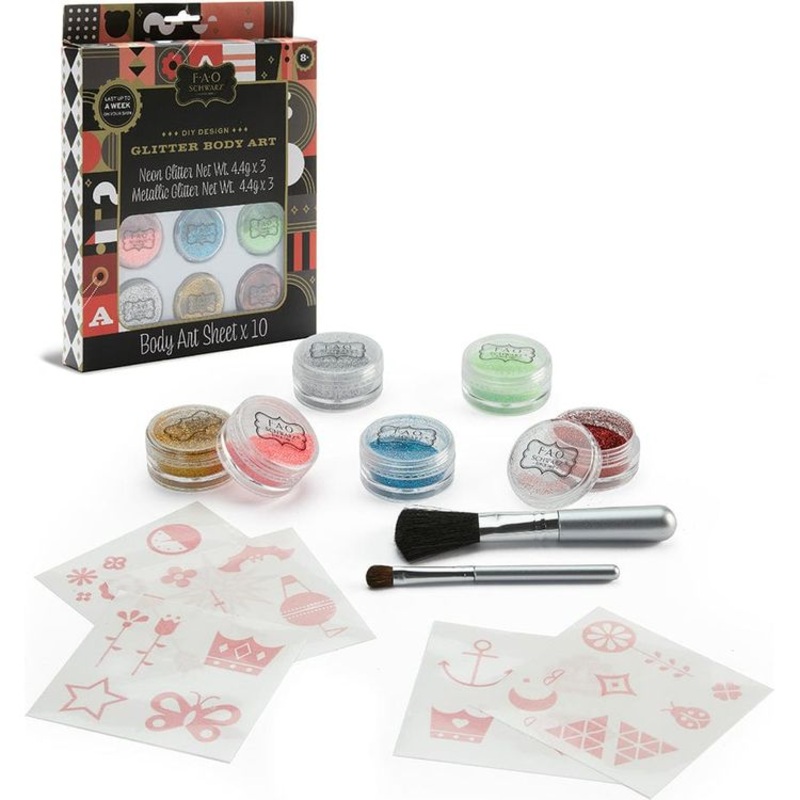 F.A.O. Schwarz DIY Glitter Body Art Kit