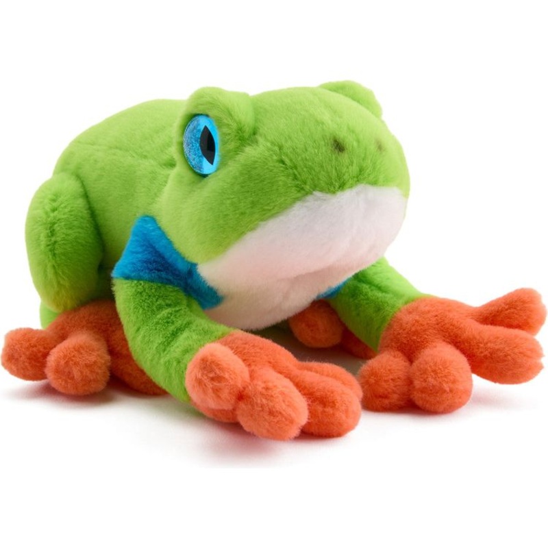 8 Glitter Toy Plush Dart Frog – Green
