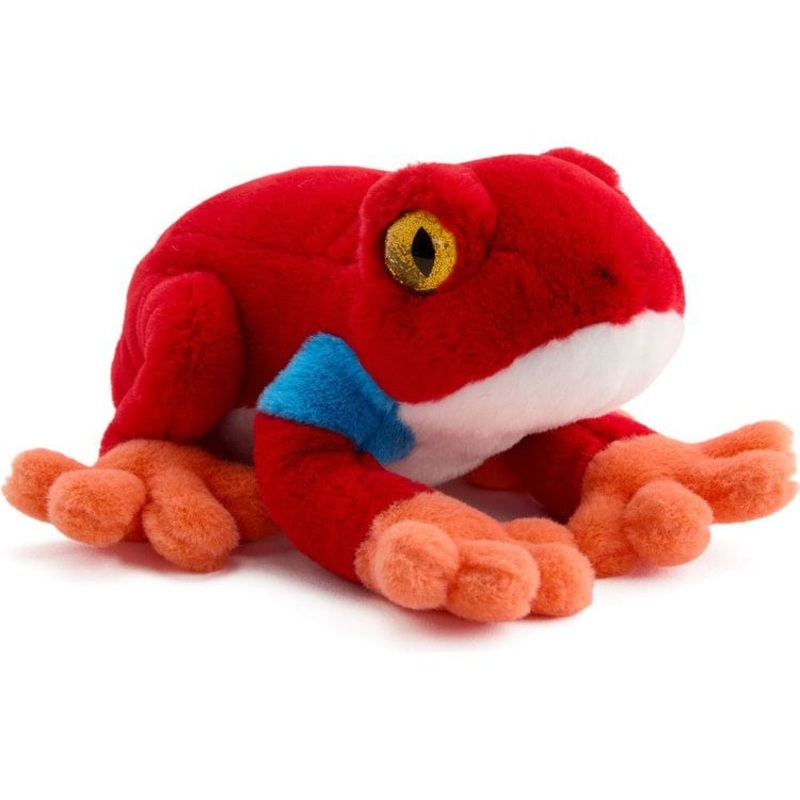 8 Glitter Toy Plush Dart Frog – Red