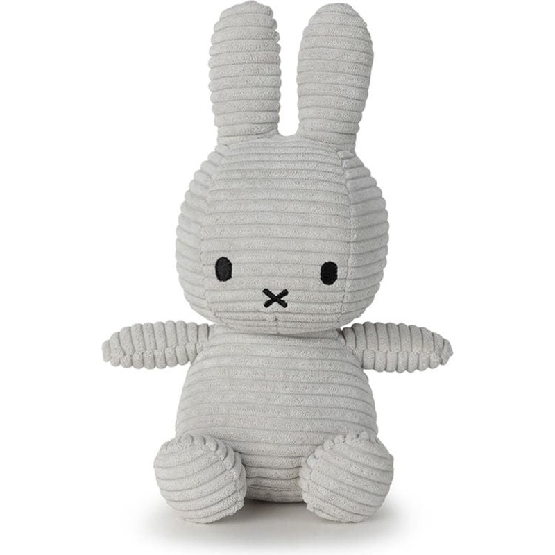 9 Miffy ECO Corduroy Grey Plush