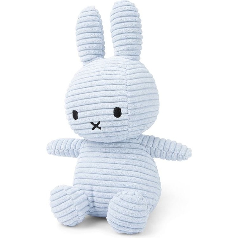 9 Miffy ECO Corduroy Plush – Ice Blue