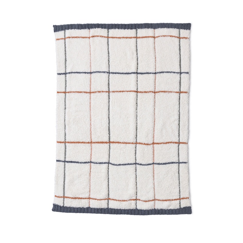 CozyChic Multicolor Plaid Stroller Blanket – Cream Multi
