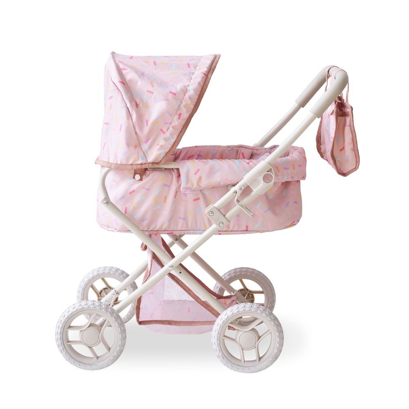 Olivia’s Little World Confetti Doll Classic Stroller with Removable Bassinet