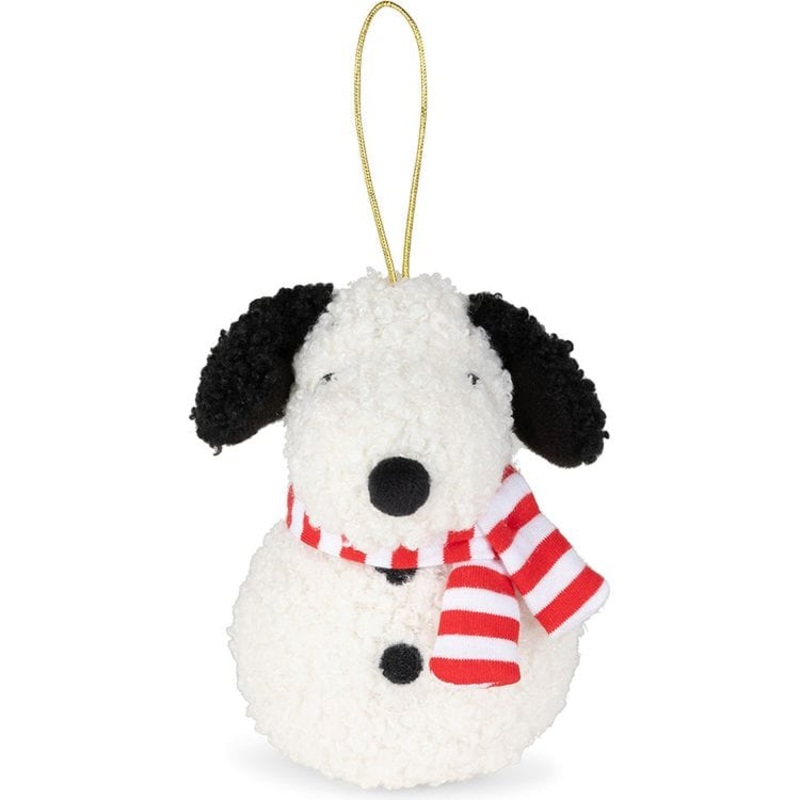Peanuts Snoopy ECO Tiny Teddy Snowman Ornament