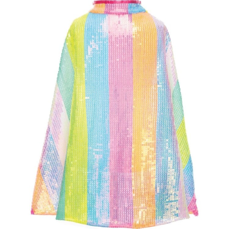 Stripy Sequin Cape –  Size 4-6 Years