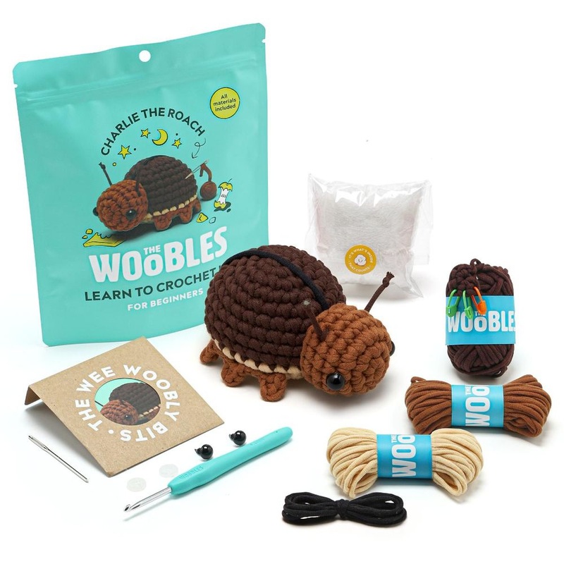 Charlie the Roach Learn to Crochet Kit