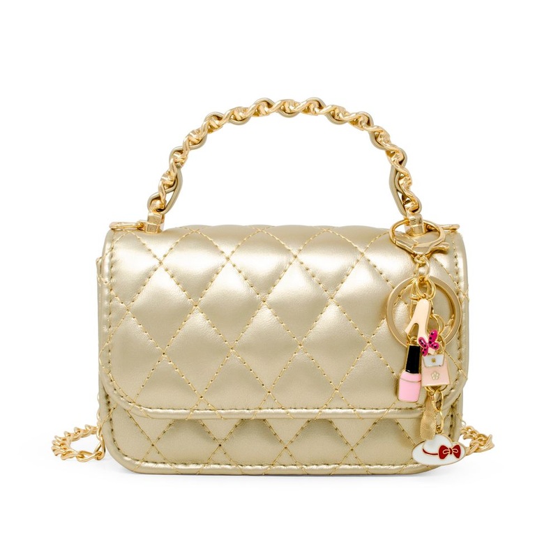 Classic Link Chain Handle Handbag – Gold