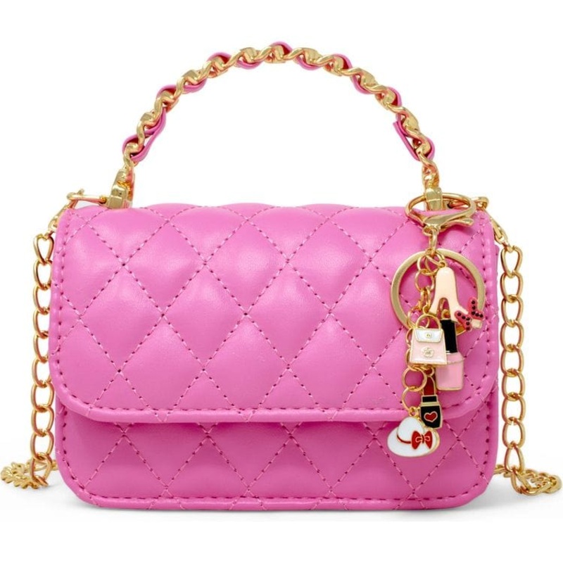 Classic Link Chain Handle Handbag – Hot Pink
