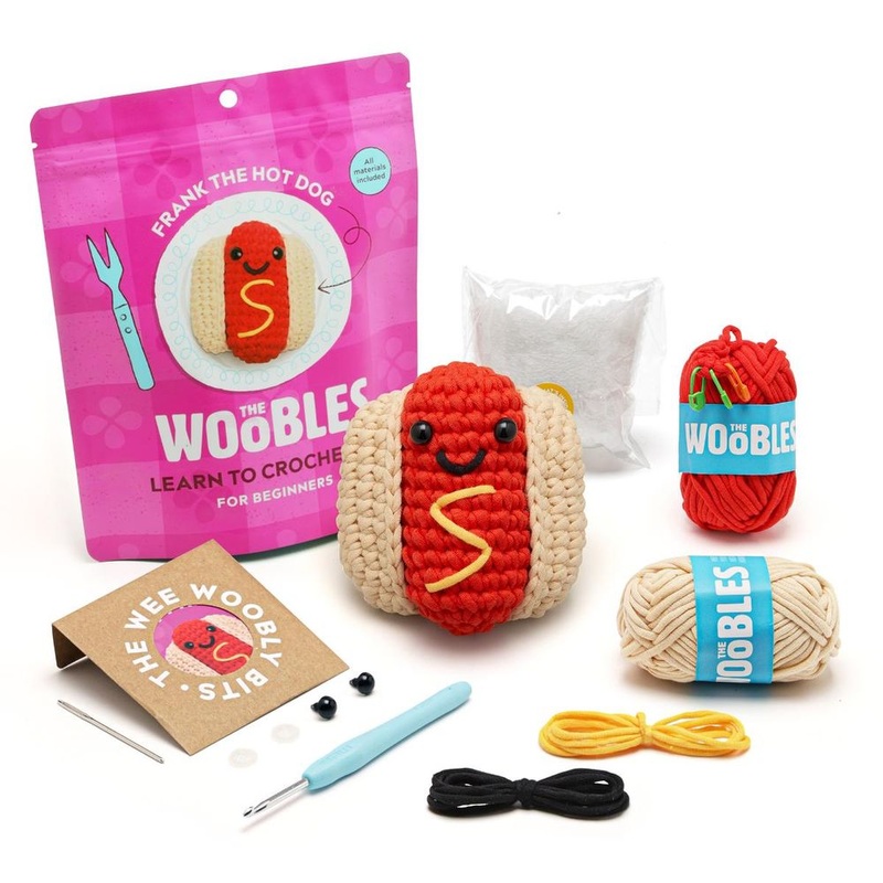 Frank the Hot Dog Learn to Crochet Kit