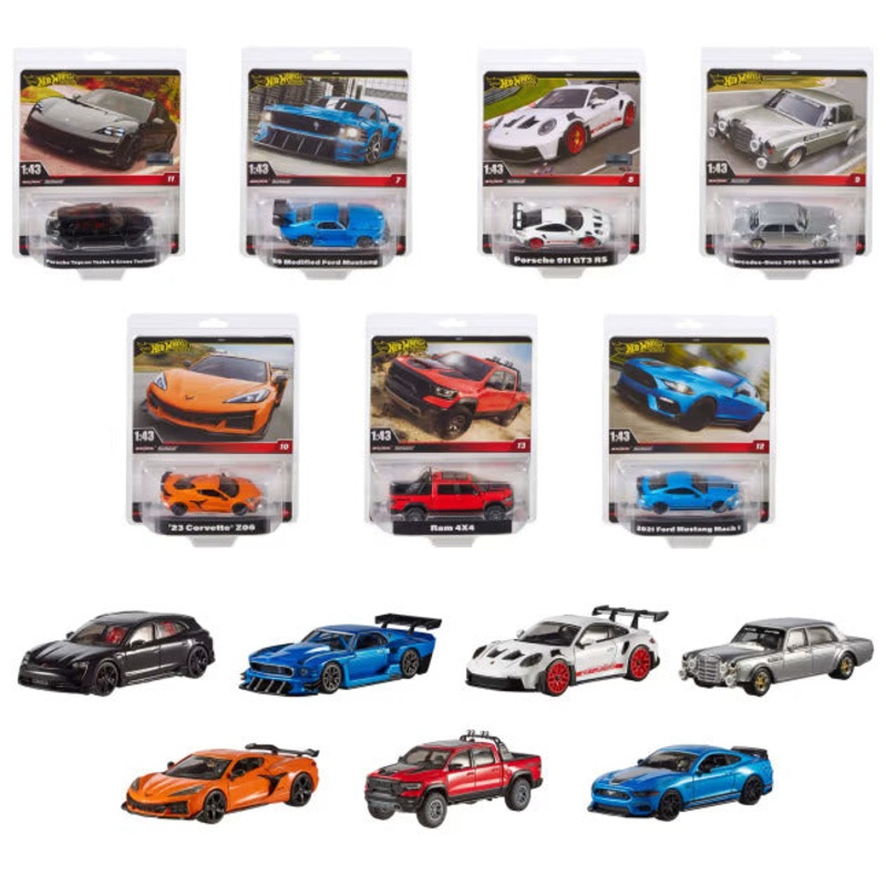 Hot Wheels Premium 1:43Rd Scale Collectible Car Assorted