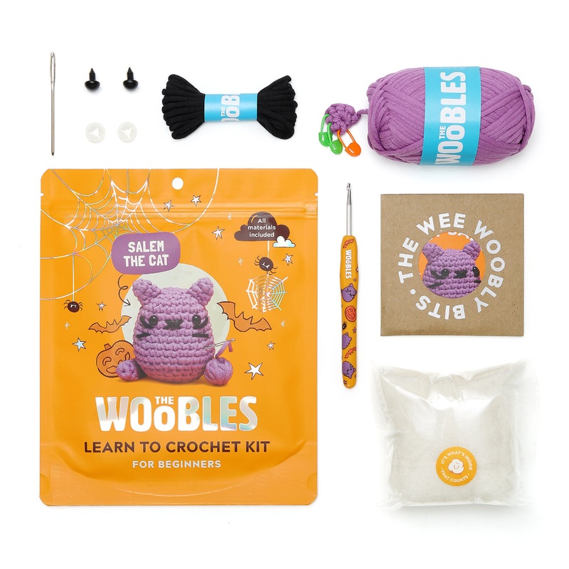 Salem the Halloween Cat Learn to Crochet Kit