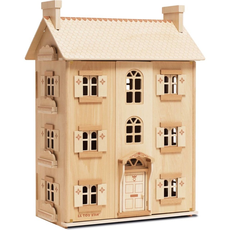 The Grand Natural Wood Doll House