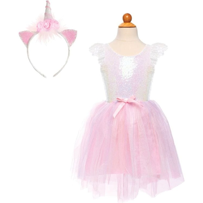 Dreamy Unicorn Dress & Headband – Size 3-4 Years