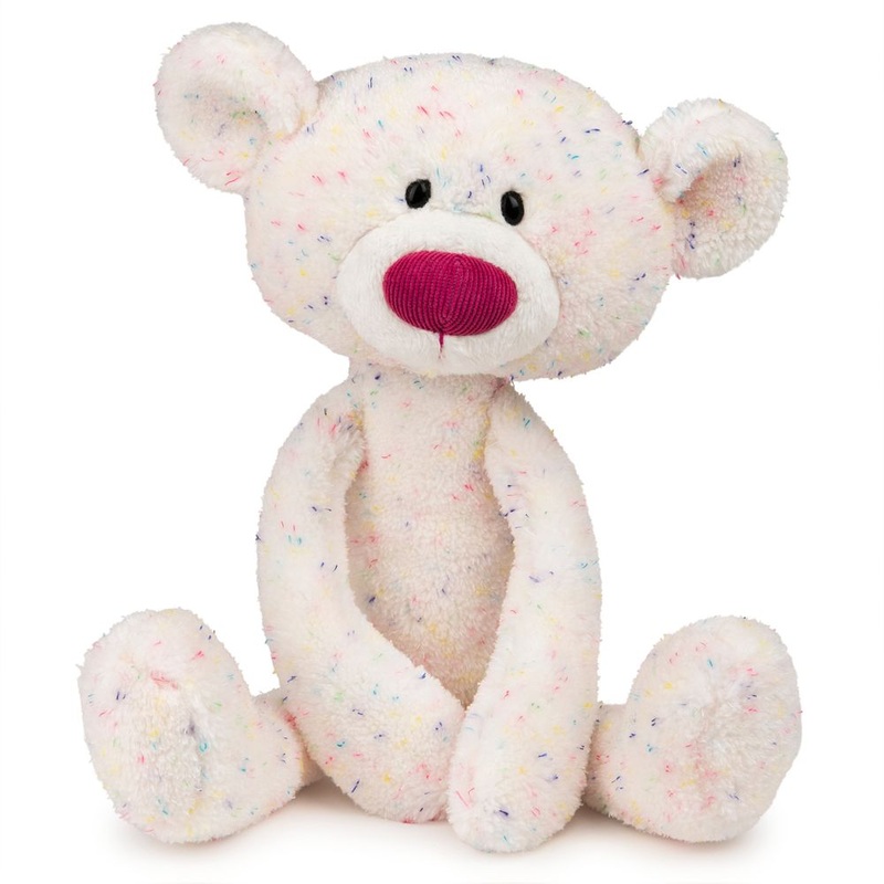 GUND Toothpick Rainbow Confetti Teddy Bear
