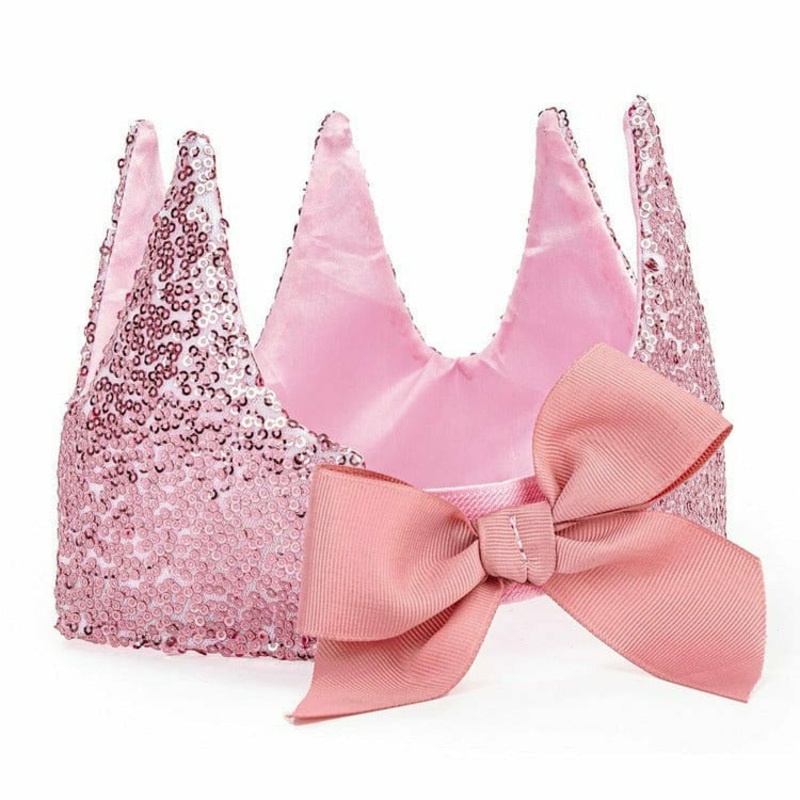 Precious Pink Sequins Crown