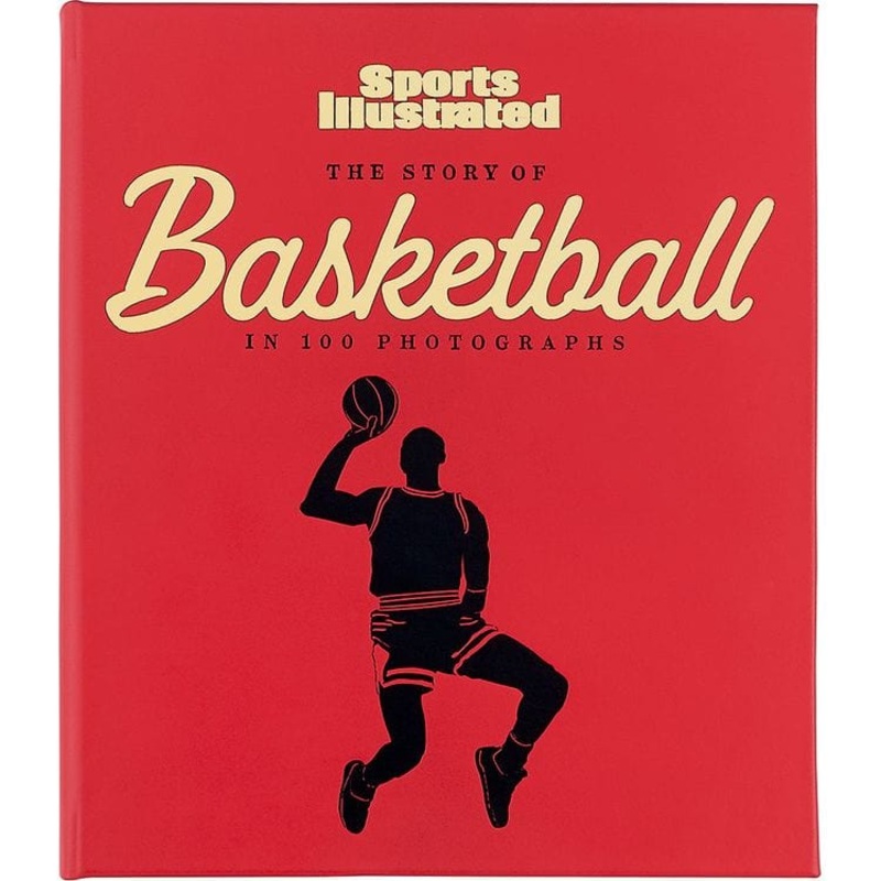 The Story of Basketball in 100 Photographs Leather-Bound Book by Sports Illustrated