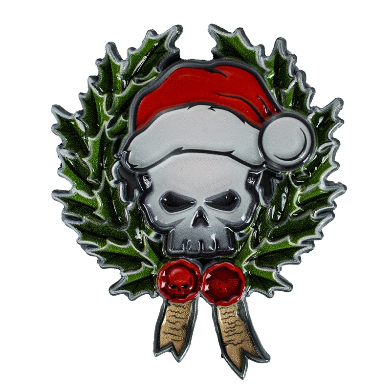 Warhammer 40000: Skull Christmas Wreath Magnet