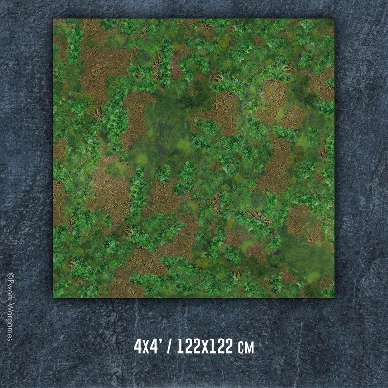 The Jungle Neoprene Game Mat 4’x4′