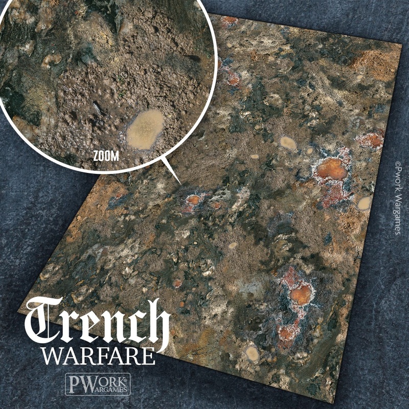Trench Warfare Neoprene Game Mat 44×60
