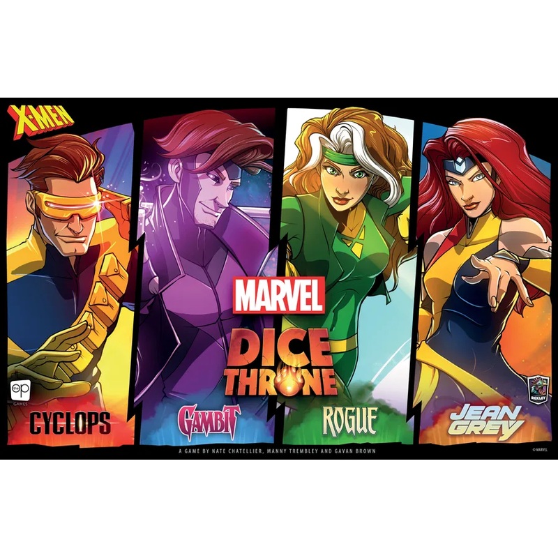 Dice Throne Marvel 4-Hero Box 2 (Cyclops, Gambit, Rogue, Jean Grey)