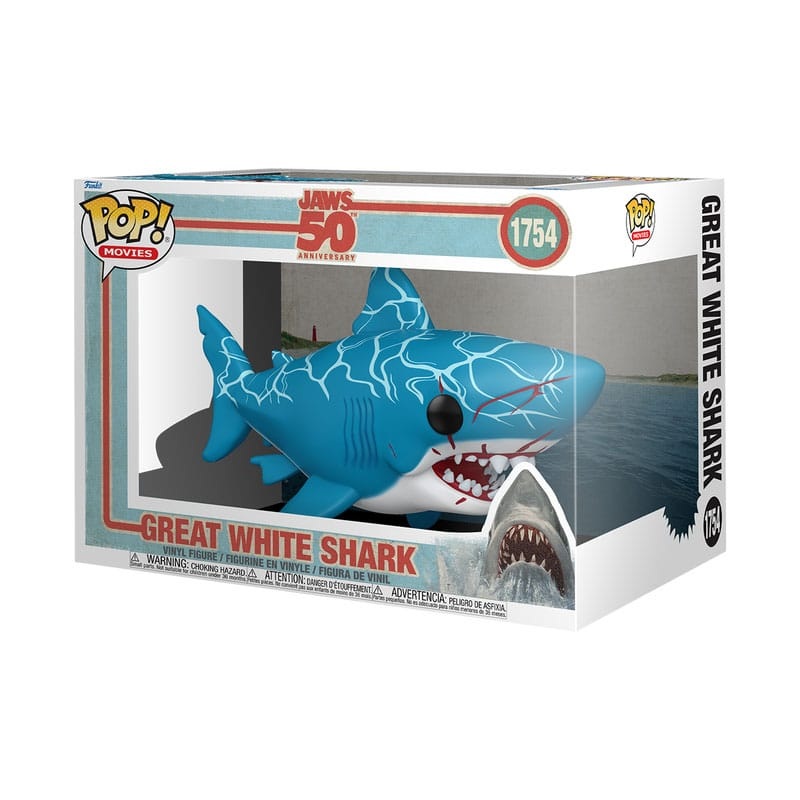 Pop! Great White Shark (Retro) Supersized – Jaws 50th #1754