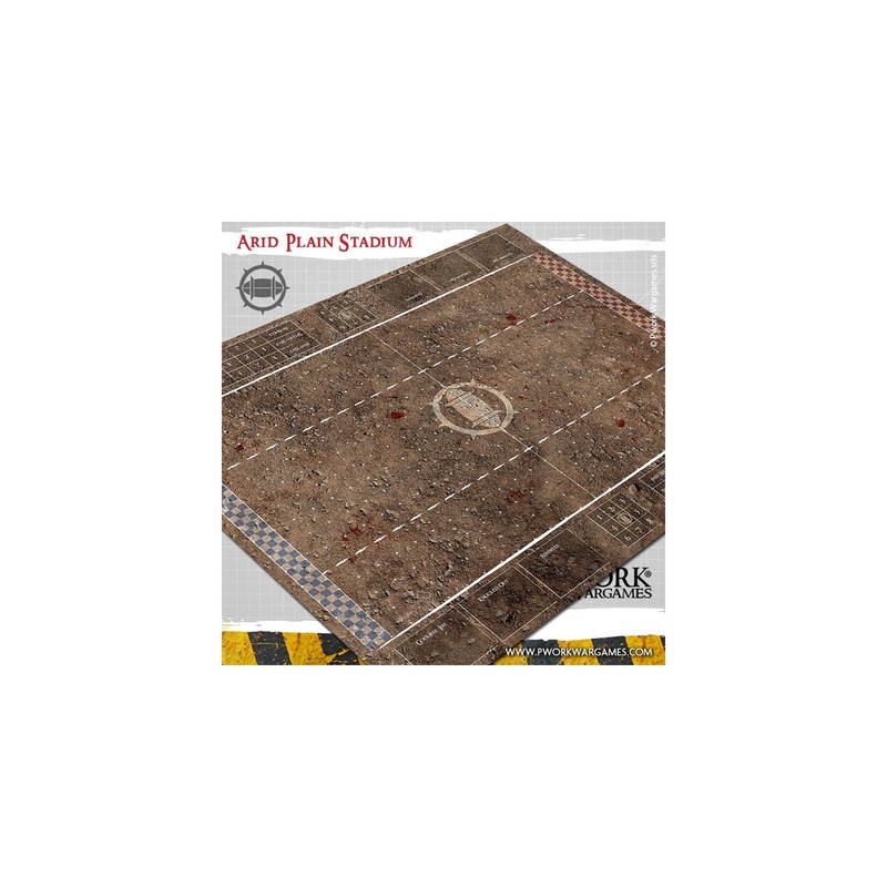 Arid Plain Stadium Neoprene Blood Bowl Game Mat 73cm x 92cm