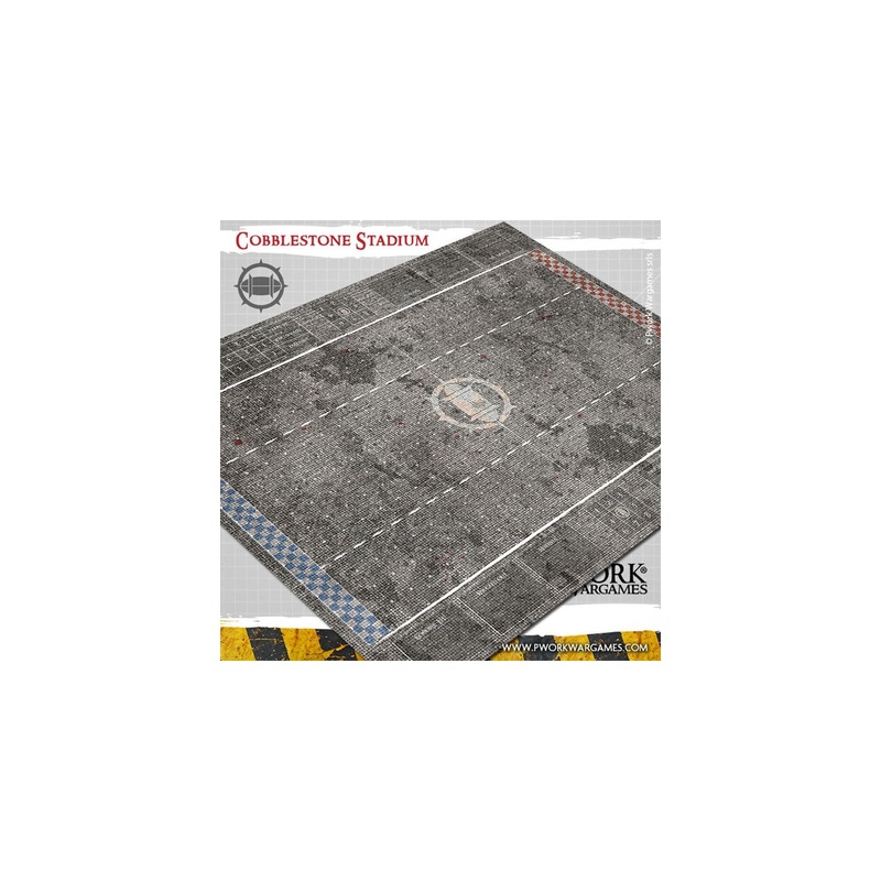 Cobblestone Stadium Neoprene Blood Bowl Game Mat 73cm x 92cm