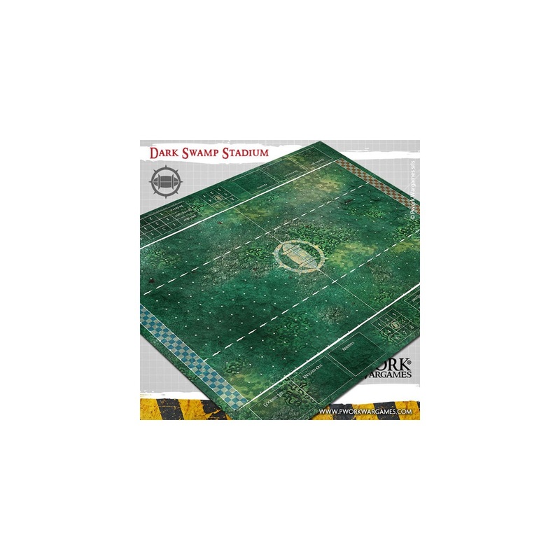 Dark Swamp Stadium Neoprene Blood Bowl Game Mat 73cm x 92cm