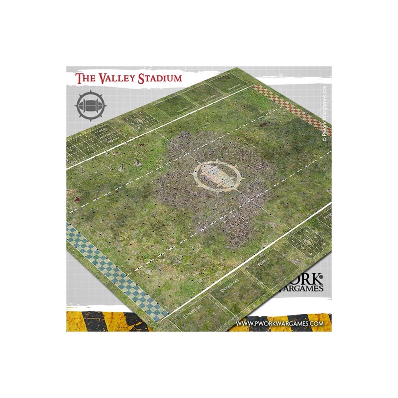 The Valley Stadium Neoprene Blood Bowl Game Mat 73cm x 92cm