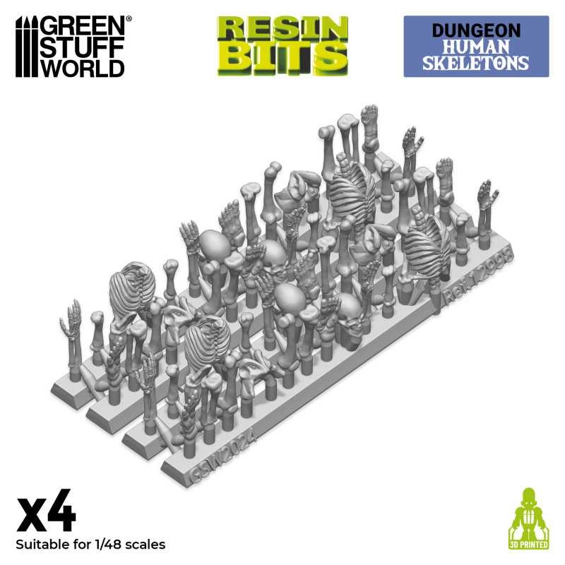 3D Printed – Skulls & Bones – Human Skeletons 1:48