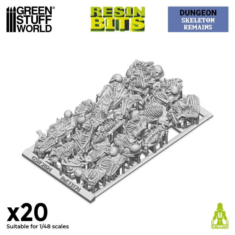 3D printed – Skulls & Bones – Skeleton Remains 1:48