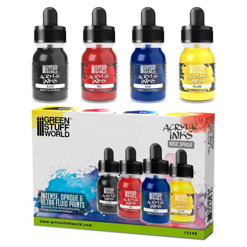 Acrylic Inks Set – Basic Opaque (x4)