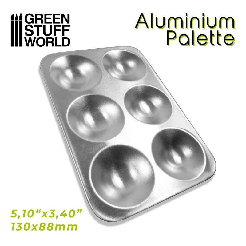 Aluminium Palette 6 Wells Rectangle