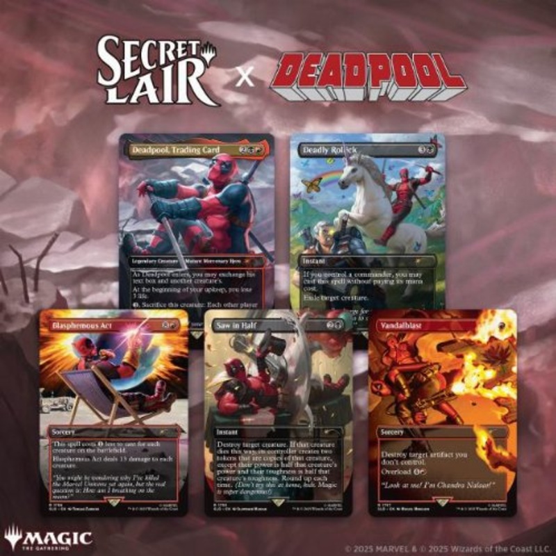 Secret Lair X Marvel 6 Deadpool Non Foil