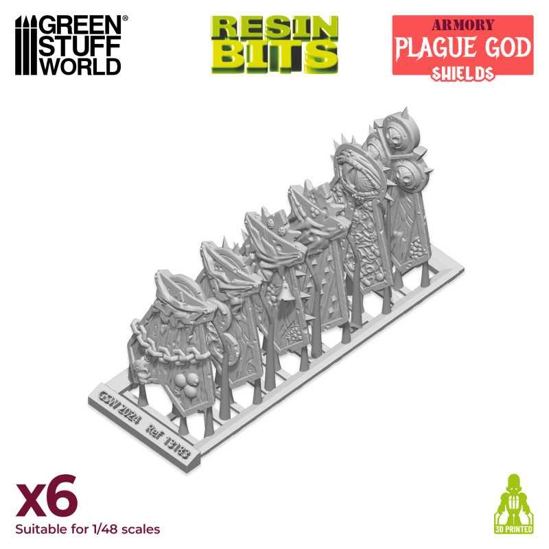 3D Printed Armory – Plague God Shields (X6)