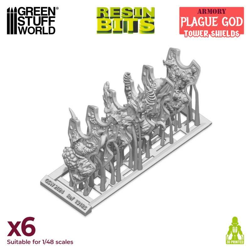 3D Printed Armory – Plague God Tower Shields (X6)